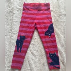Mini Boden Halloween Cat Applique Leggings 2T